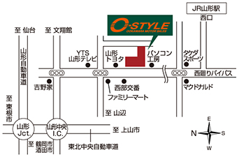 O-STYLE山形地図